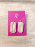 Beige earrings