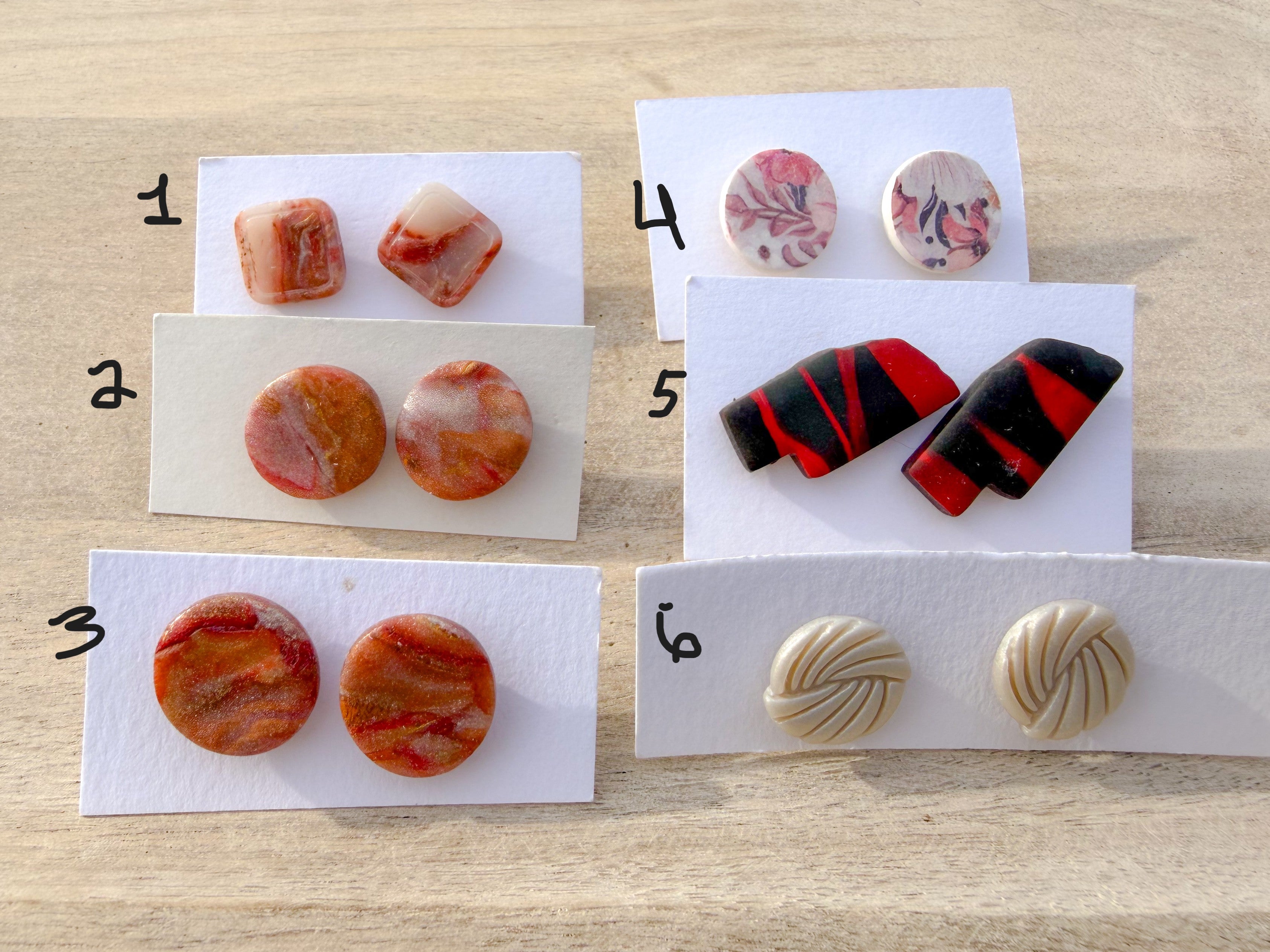 Stud earrings